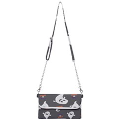 Halloween Ghost Trick Or Treat Seamless Repeat Pattern Mini Crossbody Handbag