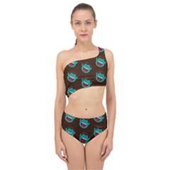 Frankenstein Halloween Seamless Repeat Pattern  Spliced Up Two Piece Swimsuit by KentuckyClothing