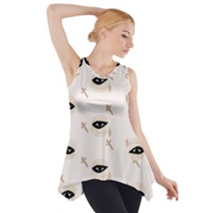 Halloween Mummies Seamless Repeat Pattern Side Drop Tank Tunic by KentuckyClothing