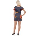 Halloween Themed Seamless Repeat Pattern Short Sleeve Asymmetric Mini Dress View2