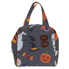 Halloween Themed Seamless Repeat Pattern Boxy Hand Bag by KentuckyClothing