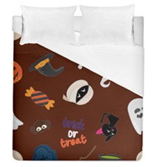 Halloween Seamless Repeat Pattern Duvet Cover (queen Size) by KentuckyClothing