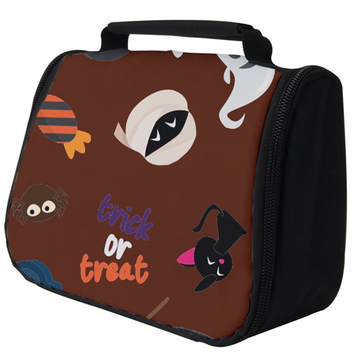 Halloween Seamless Repeat Pattern Full Print Travel Pouch (Big)