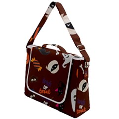 Halloween Seamless Repeat Pattern Box Up Messenger Bag by KentuckyClothing