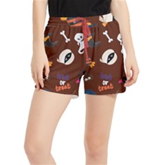 Halloween Seamless Repeat Pattern Runner Shorts by KentuckyClothing