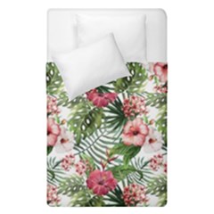 Monstera Flowers Pattern Duvet Cover Double Side (single Size) by goljakoff