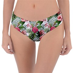 Monstera Flowers Pattern Reversible Classic Bikini Bottoms by goljakoff