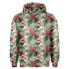 Monstera Flowers Pattern Men s Overhead Hoodie by goljakoff