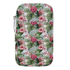 Monstera Flowers Pattern Waist Pouch (large) by goljakoff