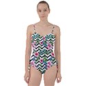 Zigzag flowers Sweetheart Tankini Set View1