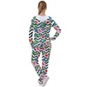 Zigzag flowers pattern Women s Tracksuit View2