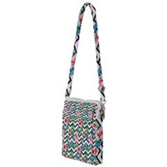 Zigzag Flowers Pattern Multi Function Travel Bag by goljakoff