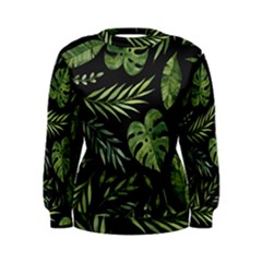 Green Leaves Women s Sweatshirt by goljakoff