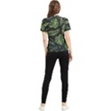 Green leaves Women s Short Sleeve Rash Guard View2