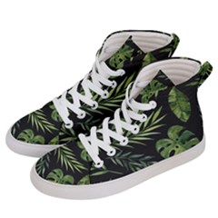 Green Leaves Women s Hi-top Skate Sneakers by goljakoff