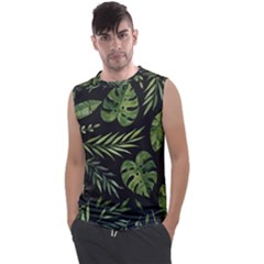 Green Leaves Men s Regular Tank Top by goljakoff