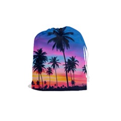 Palms Drawstring Pouch (medium) by goljakoff