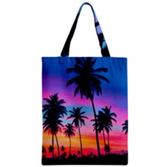 Palms Zipper Classic Tote Bag by goljakoff