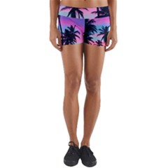 Palms Yoga Shorts by goljakoff