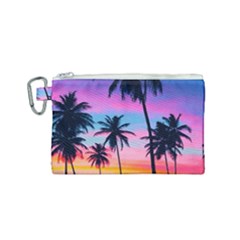 Palms Canvas Cosmetic Bag (small) by goljakoff