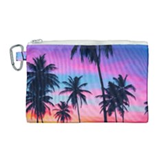 Palms Canvas Cosmetic Bag (large) by goljakoff