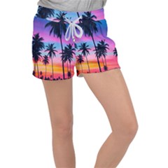 Palms Velour Lounge Shorts by goljakoff