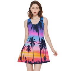 Palms Inside Out Reversible Sleeveless Dress by goljakoff