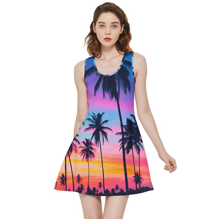 Palms Inside Out Reversible Sleeveless Dress