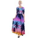 Palms Half Sleeves Maxi Dress View1