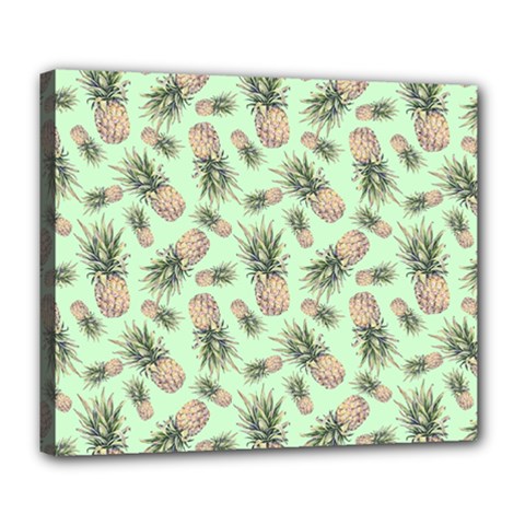 Pineapples Deluxe Canvas 24  X 20  (stretched) by goljakoff