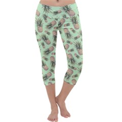 Pineapples Capri Yoga Leggings by goljakoff