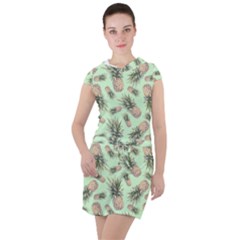 Pineapples Drawstring Hooded Dress by goljakoff