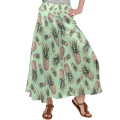 Pineapples Satin Palazzo Pants by goljakoff