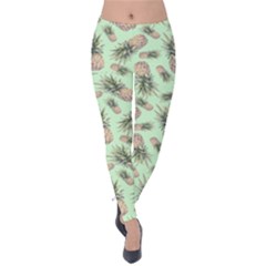 Pineapples Velvet Leggings by goljakoff