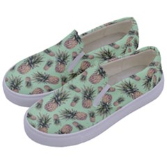 Pineapples Kids  Canvas Slip Ons by goljakoff