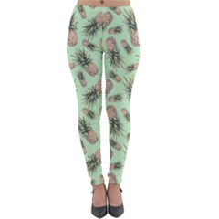 Pineapples Lightweight Velour Leggings by goljakoff