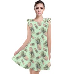 Pineapples Tie Up Tunic Dress by goljakoff