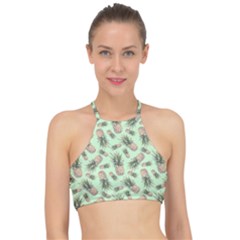 Pineapples Racer Front Bikini Top by goljakoff