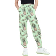 Pineapples Kids  Elastic Waist Pants by goljakoff