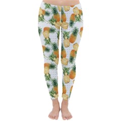 Tropical Pineapples Classic Winter Leggings by goljakoff