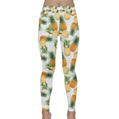 Tropical Pineapples Classic Yoga Leggings by goljakoff