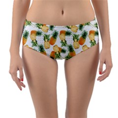 Tropical Pineapples Reversible Mid-waist Bikini Bottoms by goljakoff