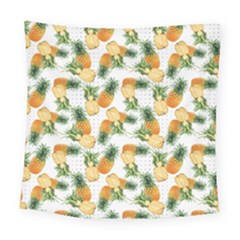 Tropical Pineapples Square Tapestry (large) by goljakoff