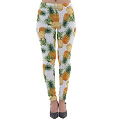 Tropical Pineapples Lightweight Velour Leggings by goljakoff