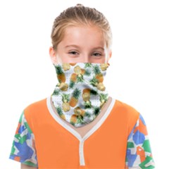 Tropical Pineapples Face Covering Bandana (kids) by goljakoff