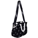 Formula One Black And White Graphic Pattern Rope Handles Shoulder Strap Bag View2