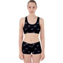 Formula One Black And White Graphic Pattern Work It Out Gym Set View1