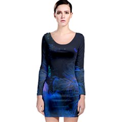 Photo D aquarium Long Sleeve Bodycon Dress by kcreatif