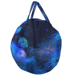 Photo D aquarium Giant Round Zipper Tote by kcreatif