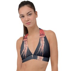 Photo Méduse Halter Plunge Bikini Top by kcreatif